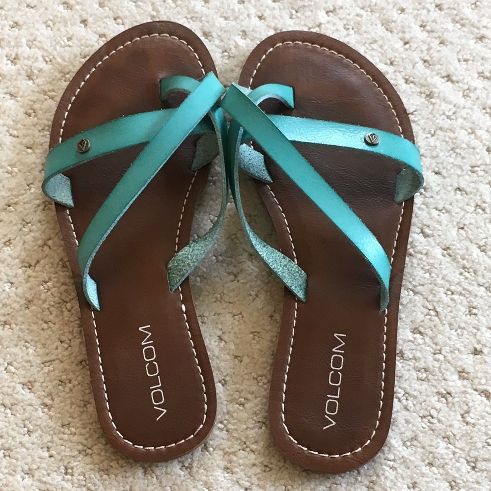 Volcom flip flops